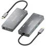 Aisens USB-C Dock 9 en 1 Gris ASUC-9P018-GR